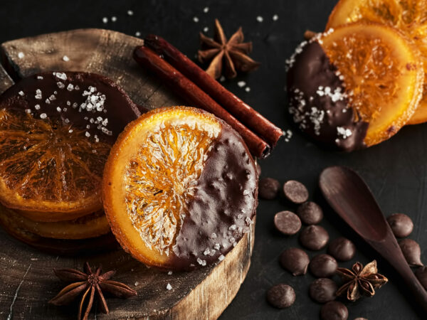 bonbons au chocolat et à l'orange